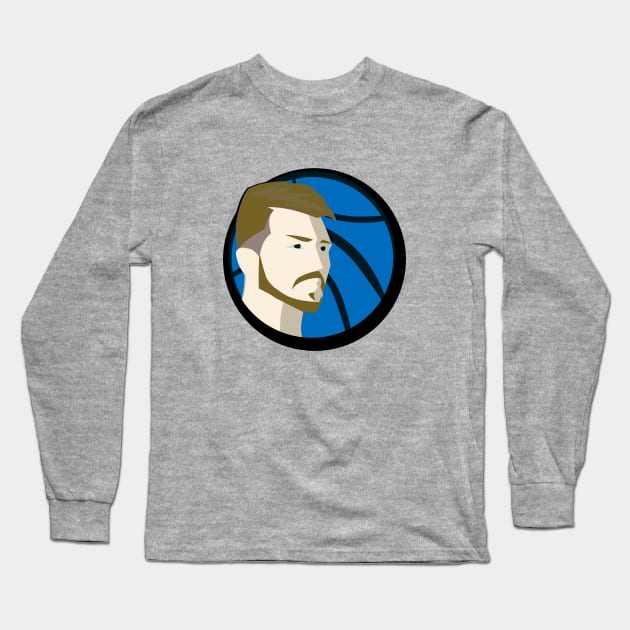 Luka Mavs Logo Long Sleeve T-Shirt by Roommates